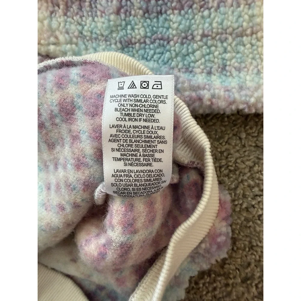 ROXY Girls Multicolor Fleece Sweatshirt Size 4 Beach Boho Style‎